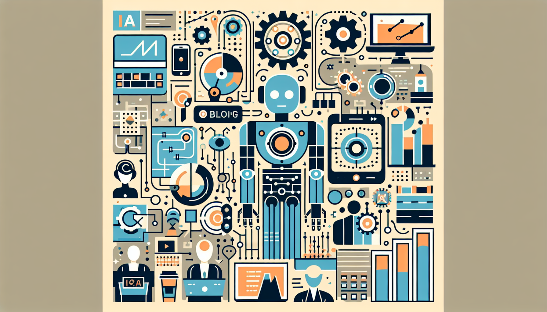 Inline image depicting AI and automation in business operations