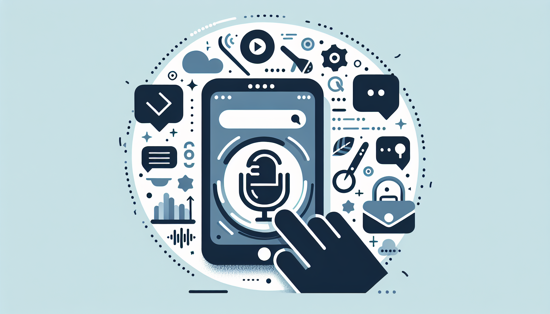 voice search interface on a device