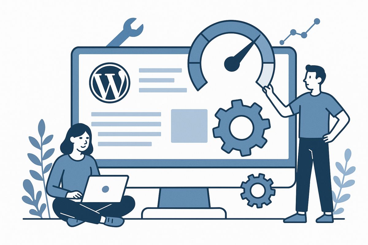 Developers optimizing WordPress site performance